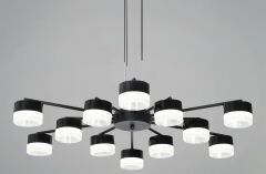  Reluce Подвесная люстра 19490-0.4-6+6 Black