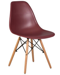 Стул обеденный Dobrin LMZL-PP638 DSW, ножки светлый бук, цвет сливовый (R-13)