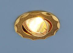 Встраиваемый светильник  Elektrostandard 612 MR16 GD золотой блеск/золото