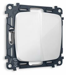 Выключатель проходной двухклавишный без рамки Ambrella Volt MO MO103020