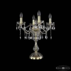 Настольная лампа декоративная Bohemia Ivele Crystal 1413 1413L/4/141-47 G