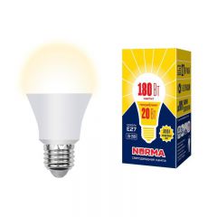 Volpe Лампа светодиодная (UL-00004030) E27 20W 3000K матовая LED-A65-20W/WW/E27/FR/NR