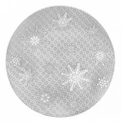  Nouvelle Салфетка сервировочная (38 см) Серебряная Снежинка N9903322-2