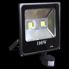  Reluce Настенный прожектор 54100-0.2-001QY LED100W+SENSOR BK