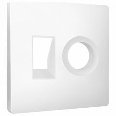 Накладка для ТВ-розетки и RJ-11 или RJ-45 Ambrella Volt ALFA AP1325