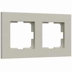  Werkel W0022917/ Рамка на 2 поста Slab (дымчатый софт) W0022917