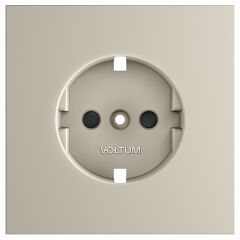 Накладка для розетки с заземлением и со шторками Voltum S70 VLS000703