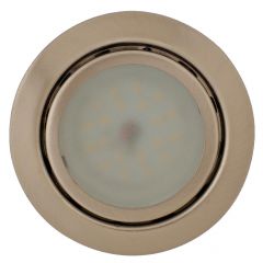 Точечный светильник De Fran FT 9223 SMD SN светодиодный SMD-24шт, 180Лм, свет теплый белый сатин-никель 24*SMD LED 2,4 вт