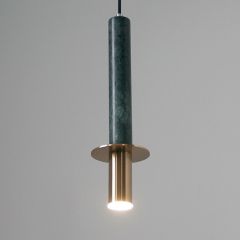 Подвесной светильник Cloyd CLARNET P1 / выс. 36 см - зелен.камень (арт.10932)