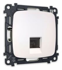 Розетка Ethernet RJ-45 и со шторками, без рамки Ambrella Volt Quant MO212010