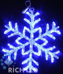  Rich LED Снежинка 40 см, АКРИЛ, СИНИЙ