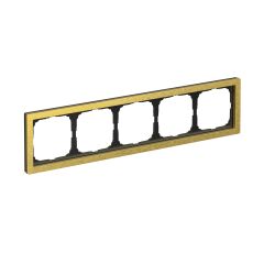  Systeme Electric ARTGALLERY PURE 5-постовая РАМКА, МЕТАЛЛ ЗОЛОТО