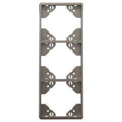 Рамка 3-постовая Efapel Apolo 5000 Metalizada серебро 50932 TPR
