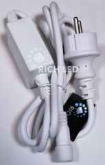  Rich LED Универсальный блок питания ФЛЭШ 2А, черный, 220В, без вилки