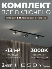 Комплект трековый Hesby Lighting Skylite №3 HSBL_kompl_S003_VI1B3K