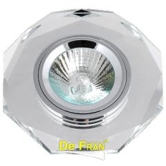 Точечный светильник De Fran FT 846 s "Многогранник" прозрачное стекло MR16 1 x 50 вт