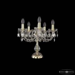 Настольная лампа декоративная Bohemia Ivele Crystal 1402 1402L/5/141-39 G