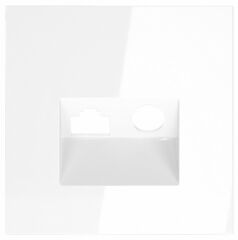 Накладка для ТВ-розетки и RJ-11 или RJ-45 Voltum S70 VLS002701