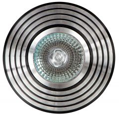 Точечный светильник De Fran FT 9957 BK "Круг с алмазной нарезкой" черный MR16 1 x 50 вт
