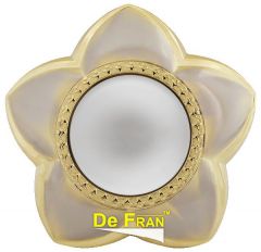 Точечный светильник De Fran SD-106 GA R50 Светильник "Цветок 5 лепестков", неповоротный сатин-никель + золото Е14 1 x 50 вт