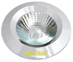 Точечный светильник De Fran FT 202 CH неповоротный круглый хром MR16 1 x 50 вт