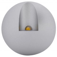 Светильник De Fran FT 9902 LED Подсветка светодиодная встраиваемая для стен и ниш LED, теплый белый свет матовое серебро LED 1 x 1 вт