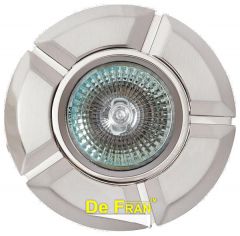 Точечный светильник De Fran 16161 EQ "Круг 5 долей" перламутровый никель + хром MR16 1 x 50 вт
