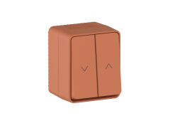  Systeme Electric ATLASDESIGN PROFI IP54 О/У 2-клавишный ВЫКЛЮЧАТЕЛЬ ДЛЯ ЖАЛЮЗИ, сх.4, 10А, ТЕРРАКОТОВЫЙ