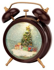  Neon-Night Настольная лампа-ночник Часы с эффектом снегопада 501-162