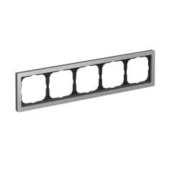  Systeme Electric ARTGALLERY PURE 5-постовая РАМКА, МЕТАЛЛ АЛЮМИНИЙ