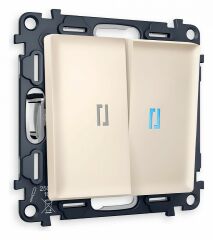 Выключатель проходной двухклавишный с подсветкой Ambrella Volt Quant MA324040