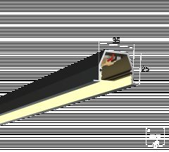  6063 Линейный светильник LINE 3525 IN (RAL9005/625mm/LT70 — 3K/9W)