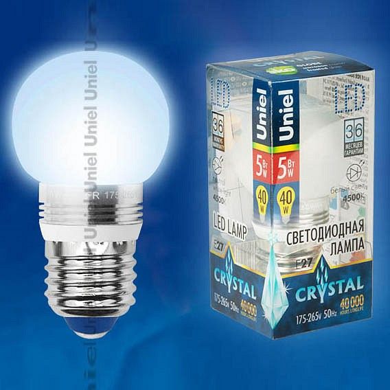 Лампа светодиодная Uniel ALC02SL E27 5Вт 4500K 08014