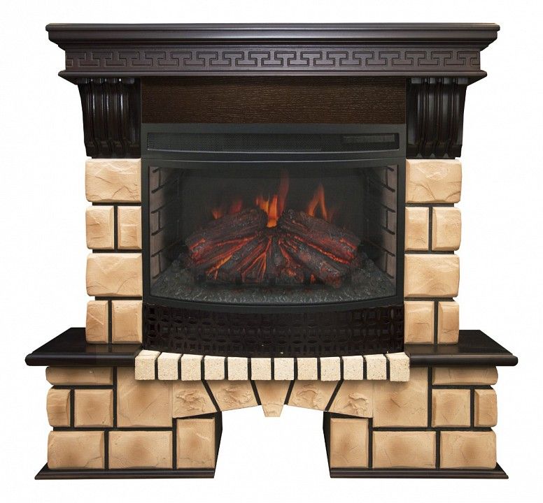 Real Flame Электрокамин напольный (114x42.5x105.5 см) Stone Brick FireField 312179