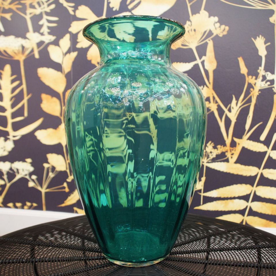 Ваза Cloyd LIDION Vase / выс. 33 см - зелен. стекло (арт.50001)