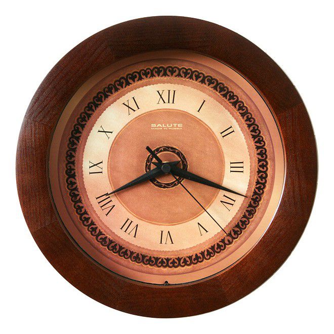  Салют Настенные часы (31x31 см) Византийские ДС - 2ББ29 - 385
