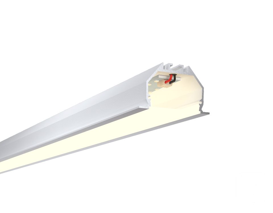  6063 Линейный светильник LINE4932IN-П NoPS (RAL9003/2000mm/LT70 — 4K/76W) — БЕЗ БП
