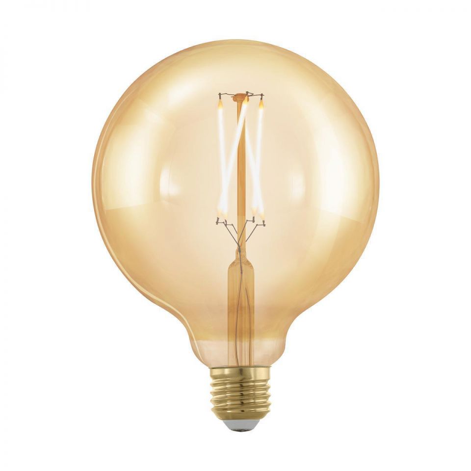  Eglo Лампа светодиодная филаментная диммируемая E27 4W 1700К золотая 11694