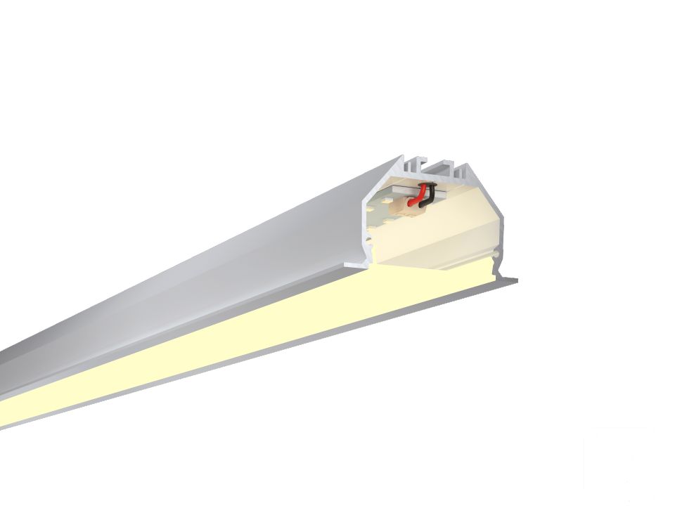  6063 Линейный светильник LINE4932IN-П NoPS (Anod/1750mm/LT70 — 3K/66,5W) — БЕЗ БП
