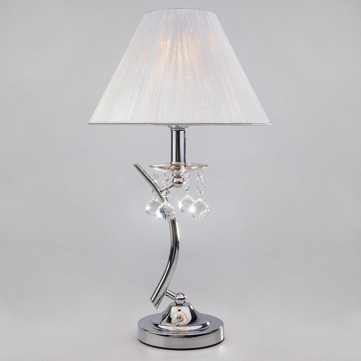 Настольная лампа декоративная Eurosvet Odette 1087/1 хром/серебристый Strotskis настольная лампа