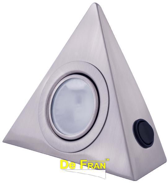 Точечный светильник De Fran FT 9251 SCH sw "Треугольник накладной" с выключателем и лампой сатин-хром