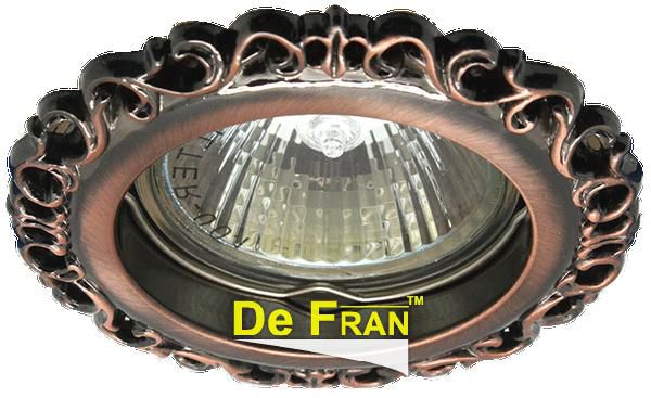 Точечный светильник De Fran FT 1118 RAB Неповоротный, красное античное золото MR16 1 x 50 вт