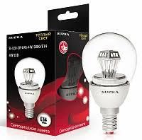 Лампа светодиодная Supra SL-LED-CR-G45-4W/4000/E14
