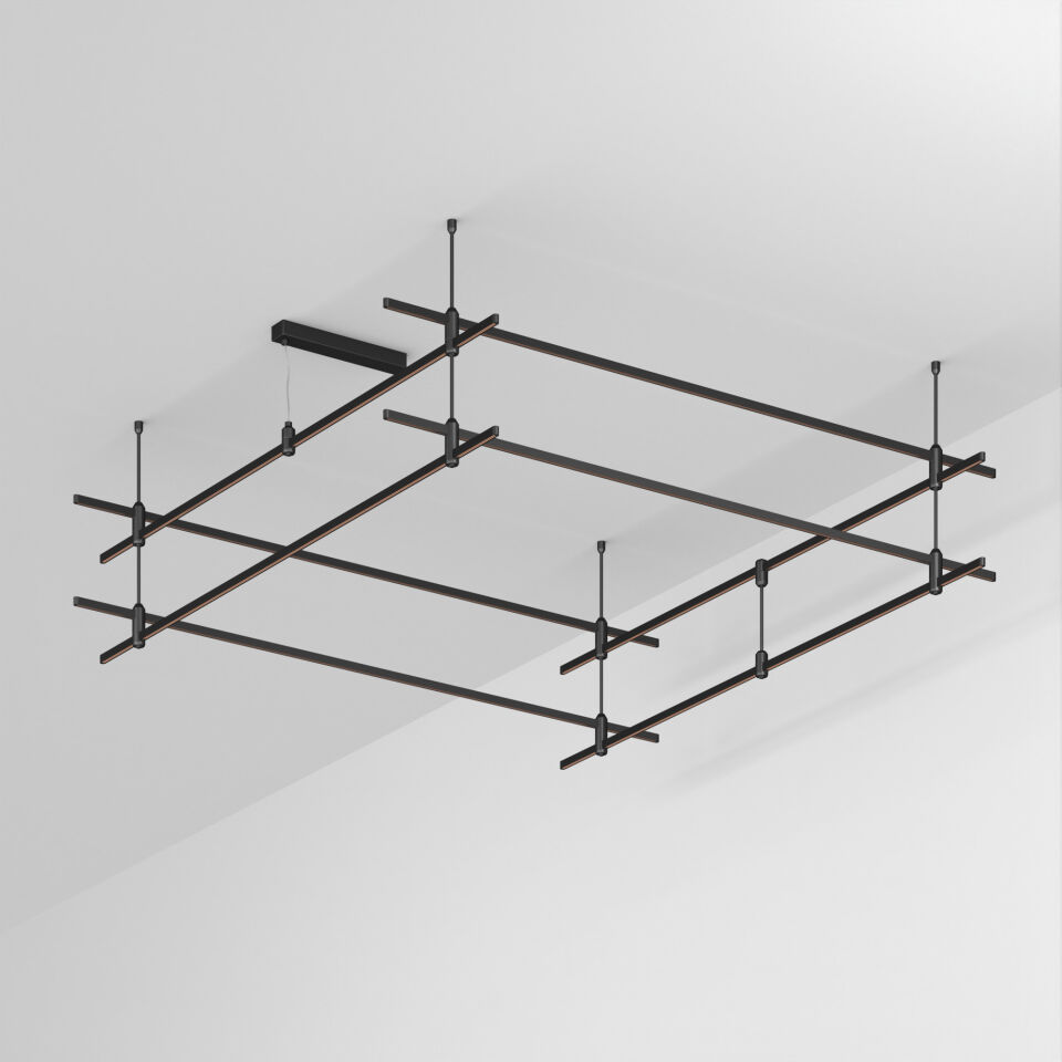 Трек ART-APRIORI-QUADRAT-2-ROD-400-2000x2000 (BK) ( Arlight , IP20 Металл, 3 года)