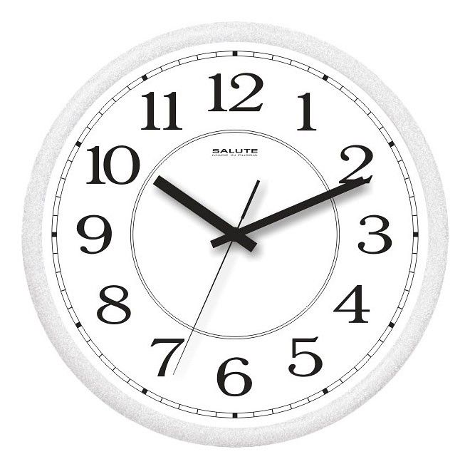  Салют Настенные часы (26.5x3.8 см) П-2Б8-014