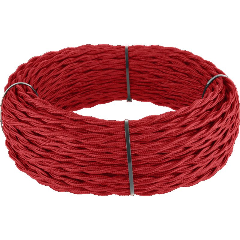  Werkel Ретро кабель витой 2х1,5 (красный) 20 м (под заказ) Ретро кабель витой 2х1,5 (красный)