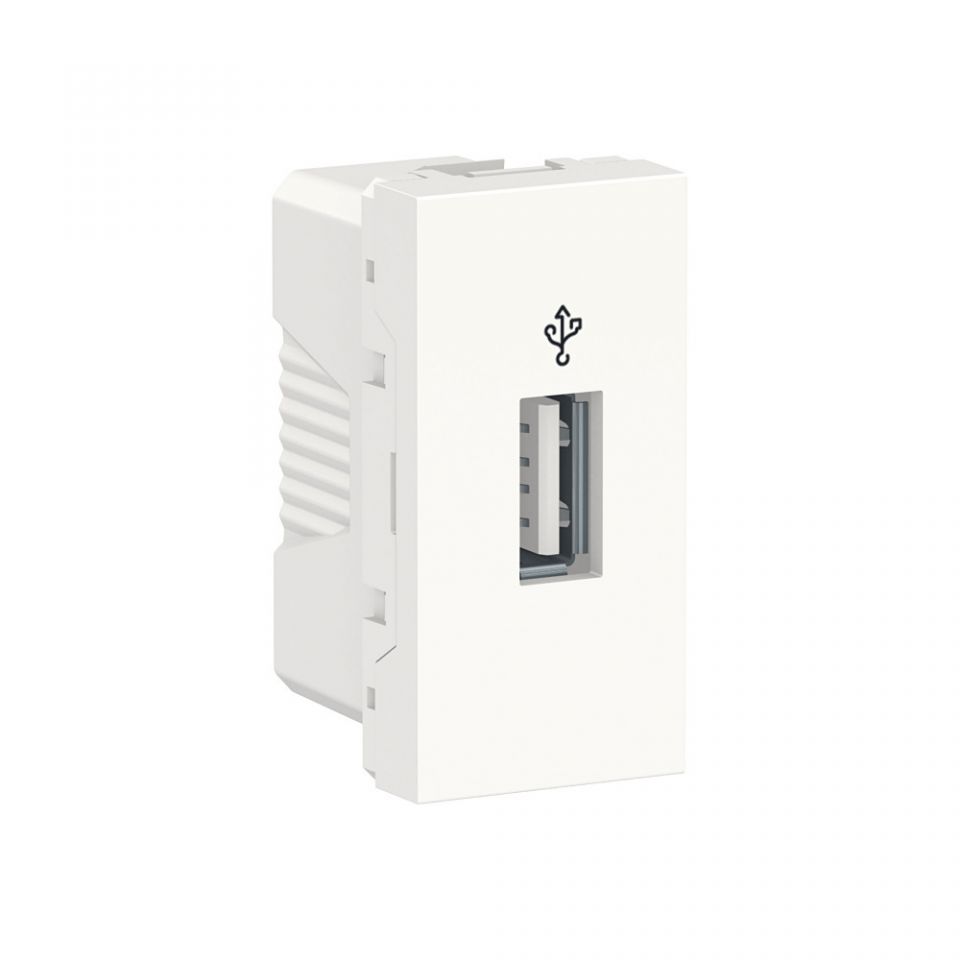  Schneider Electric UNICA MODULAR USB-КОННЕКТОР, 1 модуль, белый