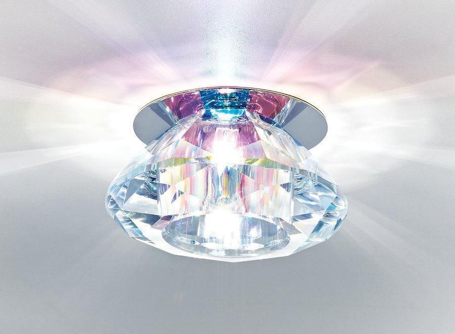 Встраиваемый светильник Ambrella Light Crystal D8016 Multi/CH