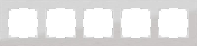  Werkel Рамка Aluminium на 5 постов (алюминий) WL11-Frame-05