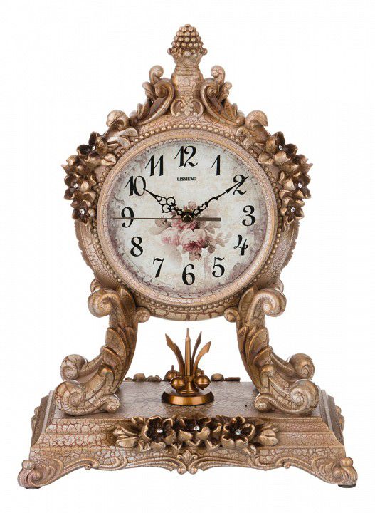  Lefard Настольные часы (27.5x16.5x37 см) Цветы 204-127